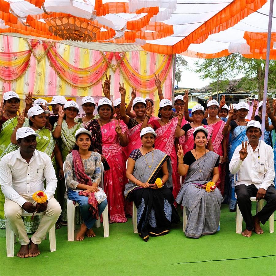 Members of a Dilasa self-help group at a village gathering